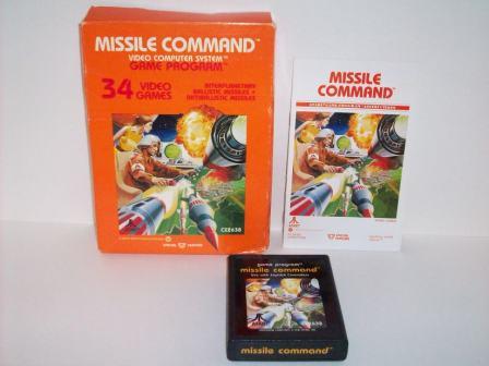 Missile Command (Atari pic label) (CIB) - Atari 2600 Game